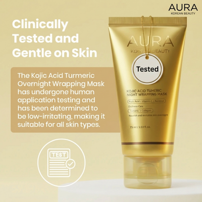 Kojic Acid Turmeric- PDRN Collagen Caffeine Wrapping Mask DUO